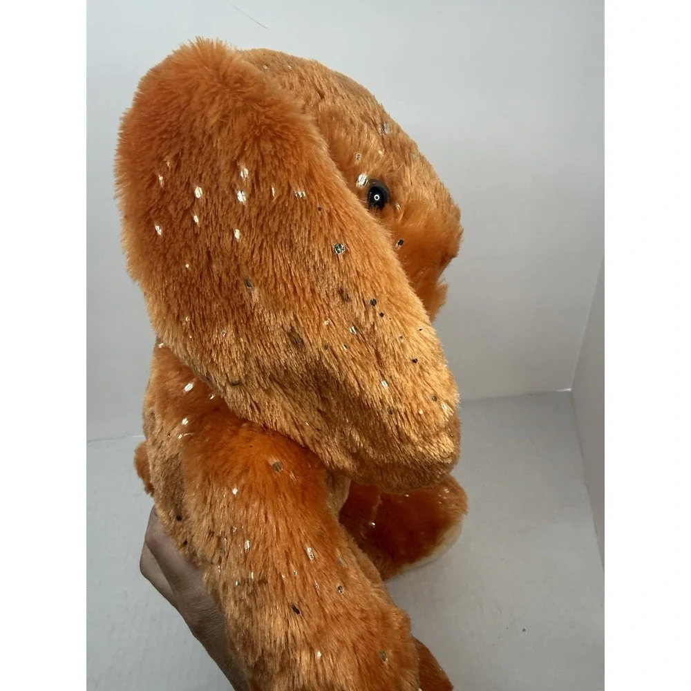 Build A Bear Pumpkin Spice Gold Sparkles Bunny Rabbit 16